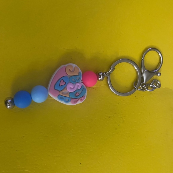 Colorful Heart Keychain - Picture 8 of 8